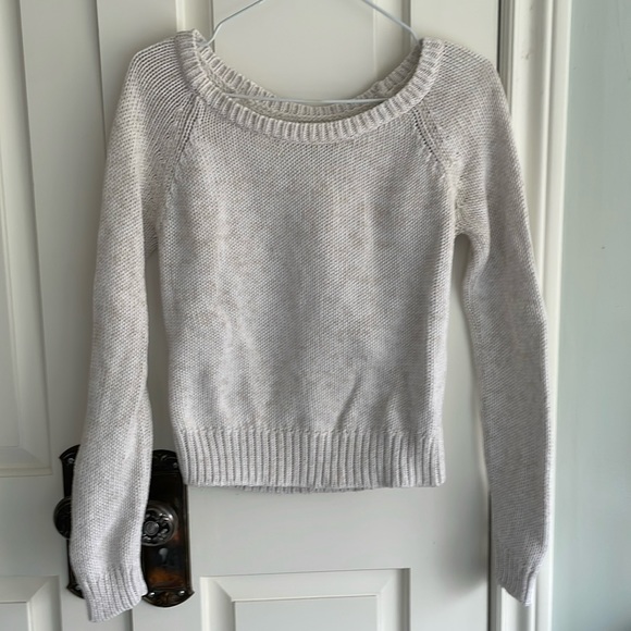 American Eagle small knit sweater cream/beige - Picture 1 of 4